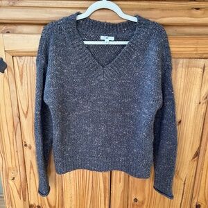 BP Cozy Sweater V-Neck Gray Marbled Women's Size Small